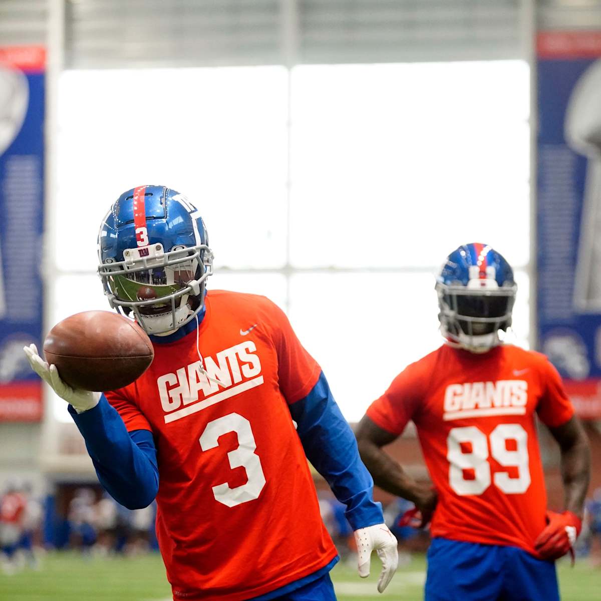 New York Giants Minicamp: Main Takeaways  Toney, Golladay in red/injury  jerseys 