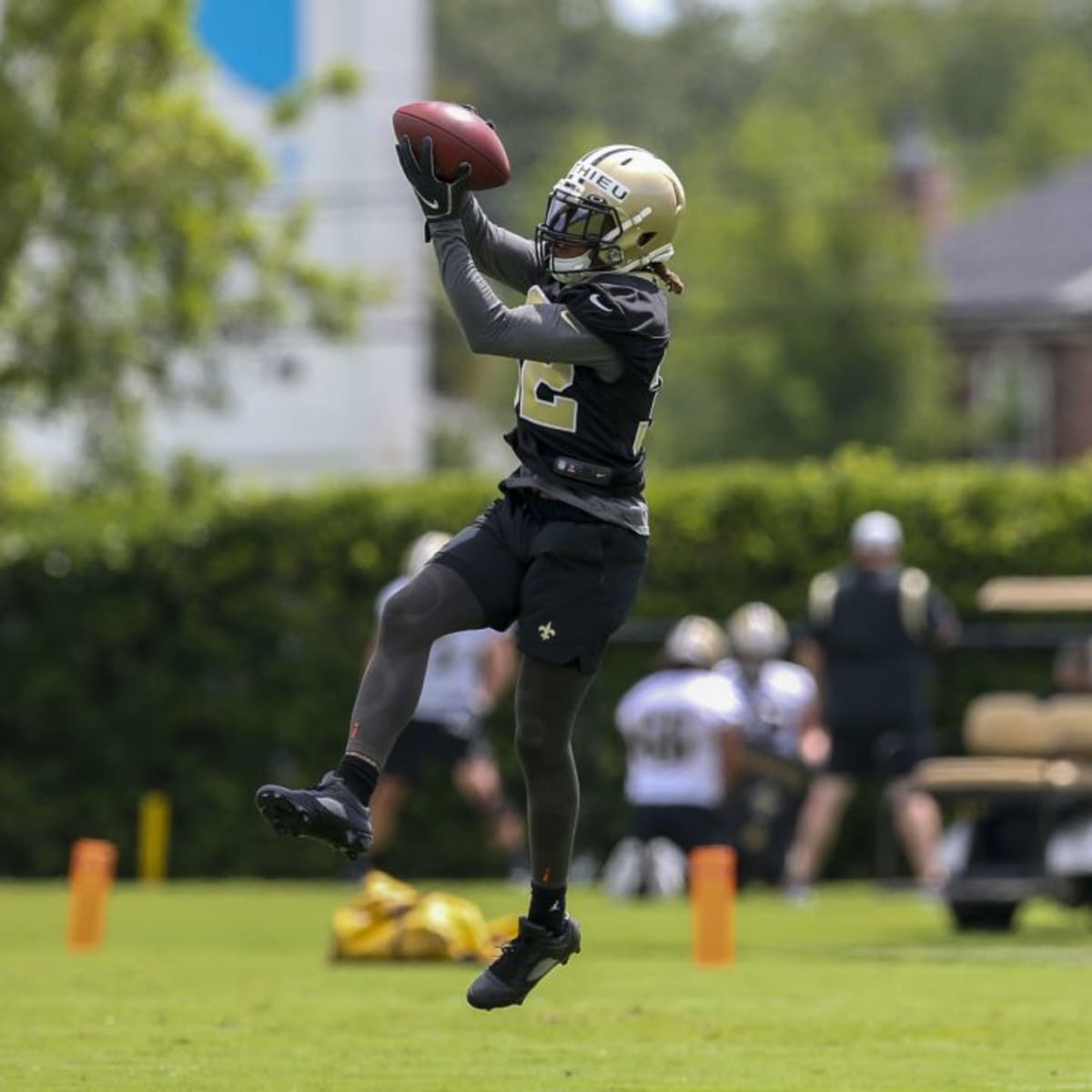 First look: Tyrann Mathieu practicing in black and gold