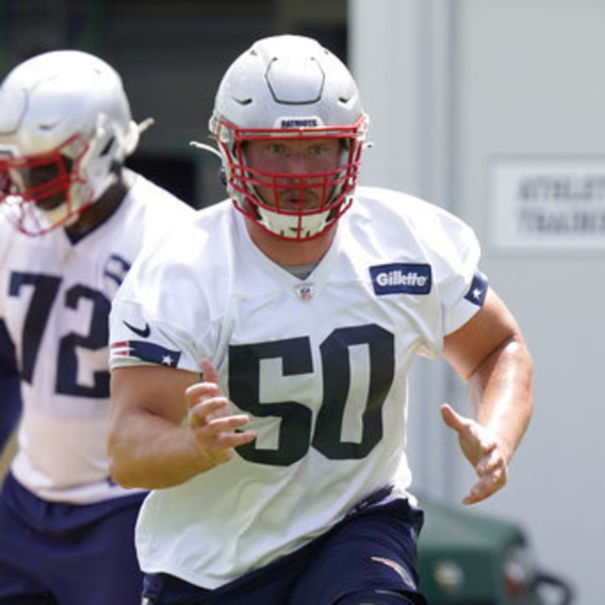 Two games in, the arrow points up for Patriots rookie guard Cole Strange