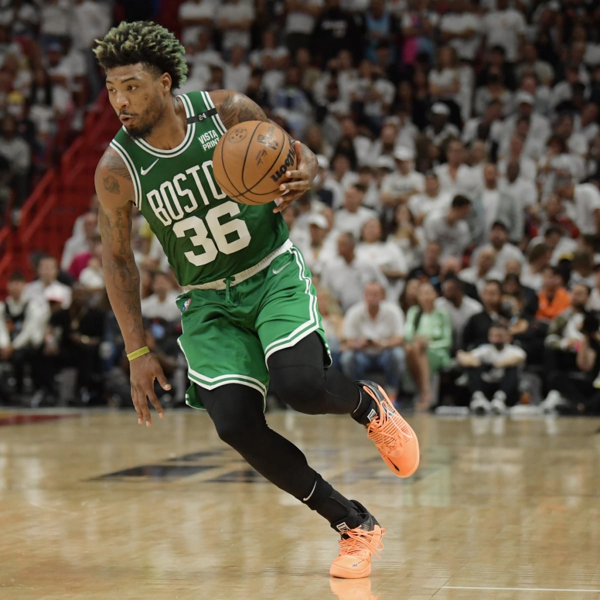 Marcus Smart returned to Game 3 after suffering ankle sprain