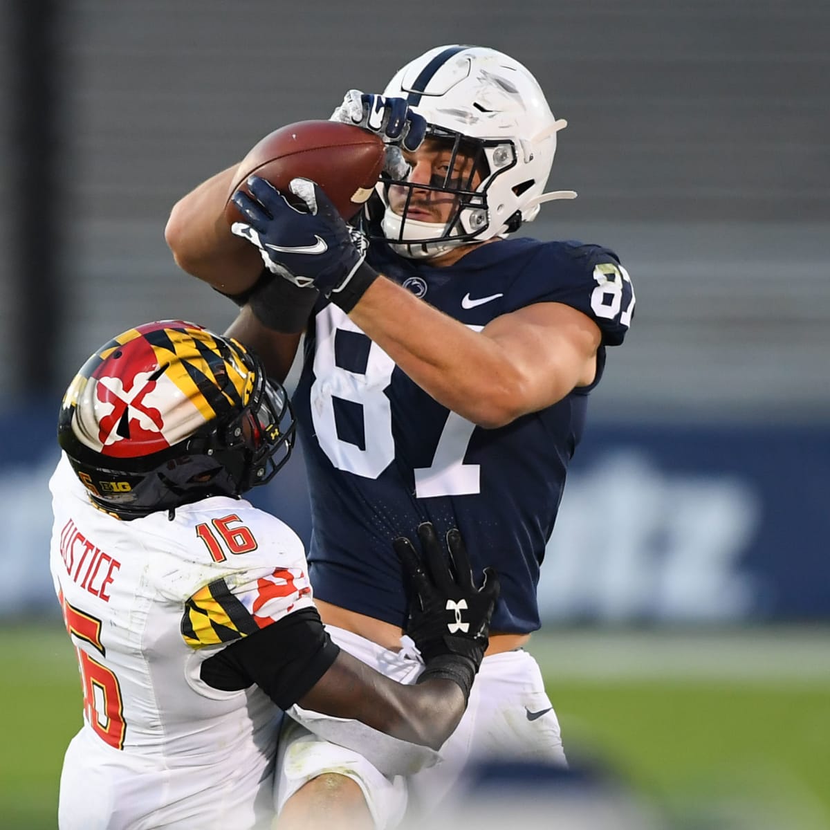 Penn State's Pat Freiermuth, the No. 1 tight end prospect in 2021 NFL  draft, knows he must stay focused