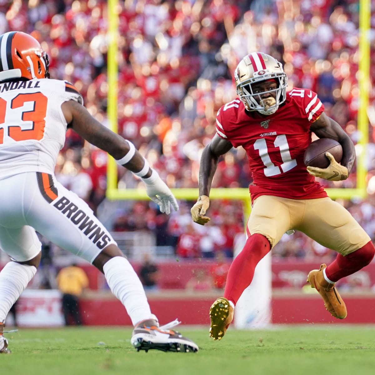 Wide receiver Marquise Goodwin released after reverting to 49ers