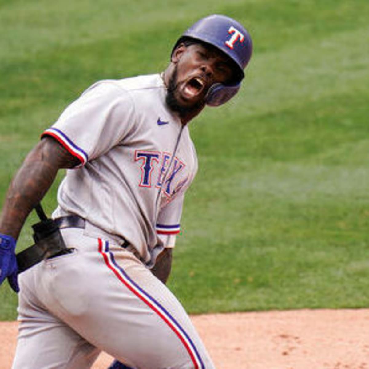 Slumping Rangers put AL RBI leader Adolis García on 10-day IL with patellar  tendon strain – NBC 5 Dallas-Fort Worth