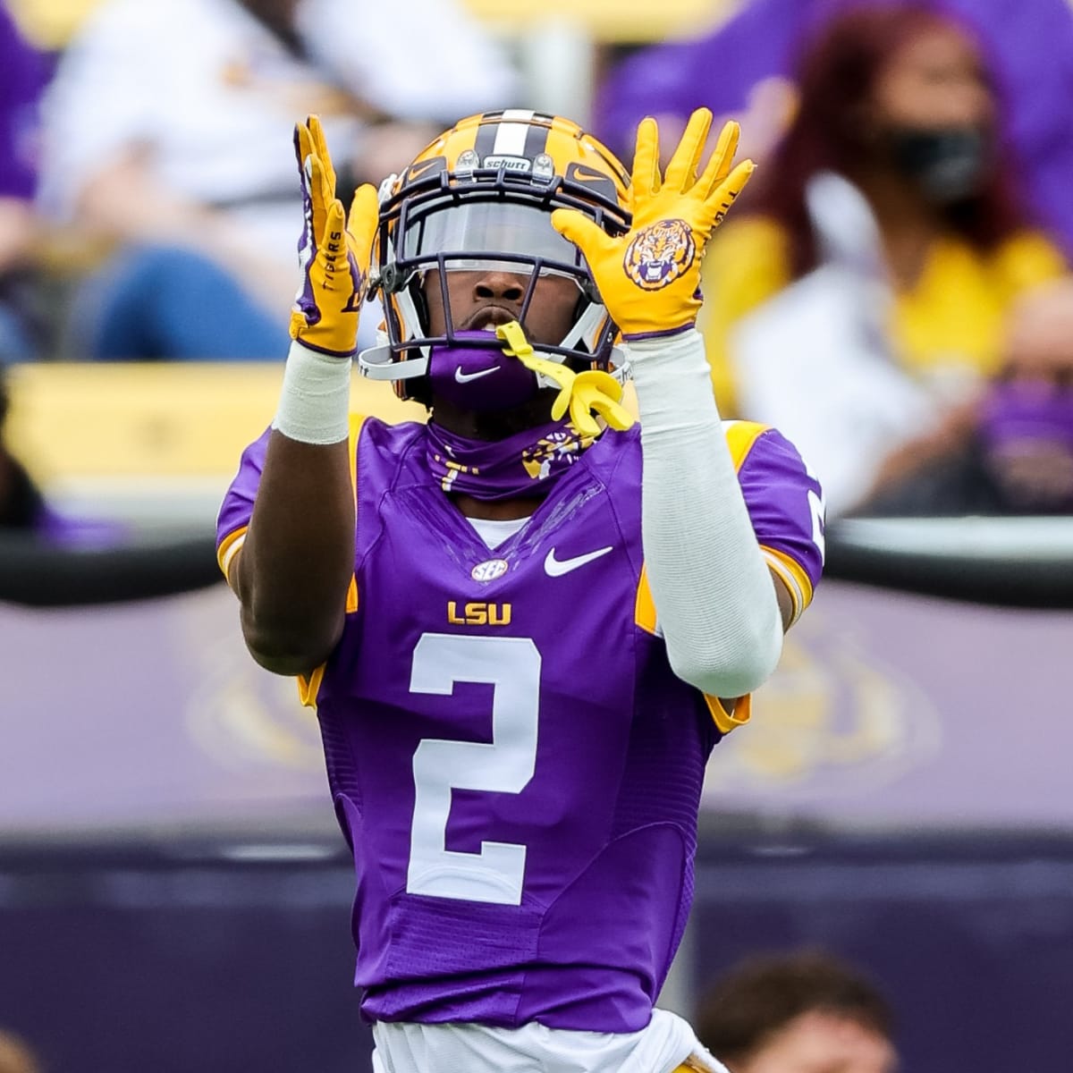 lsu football gloves