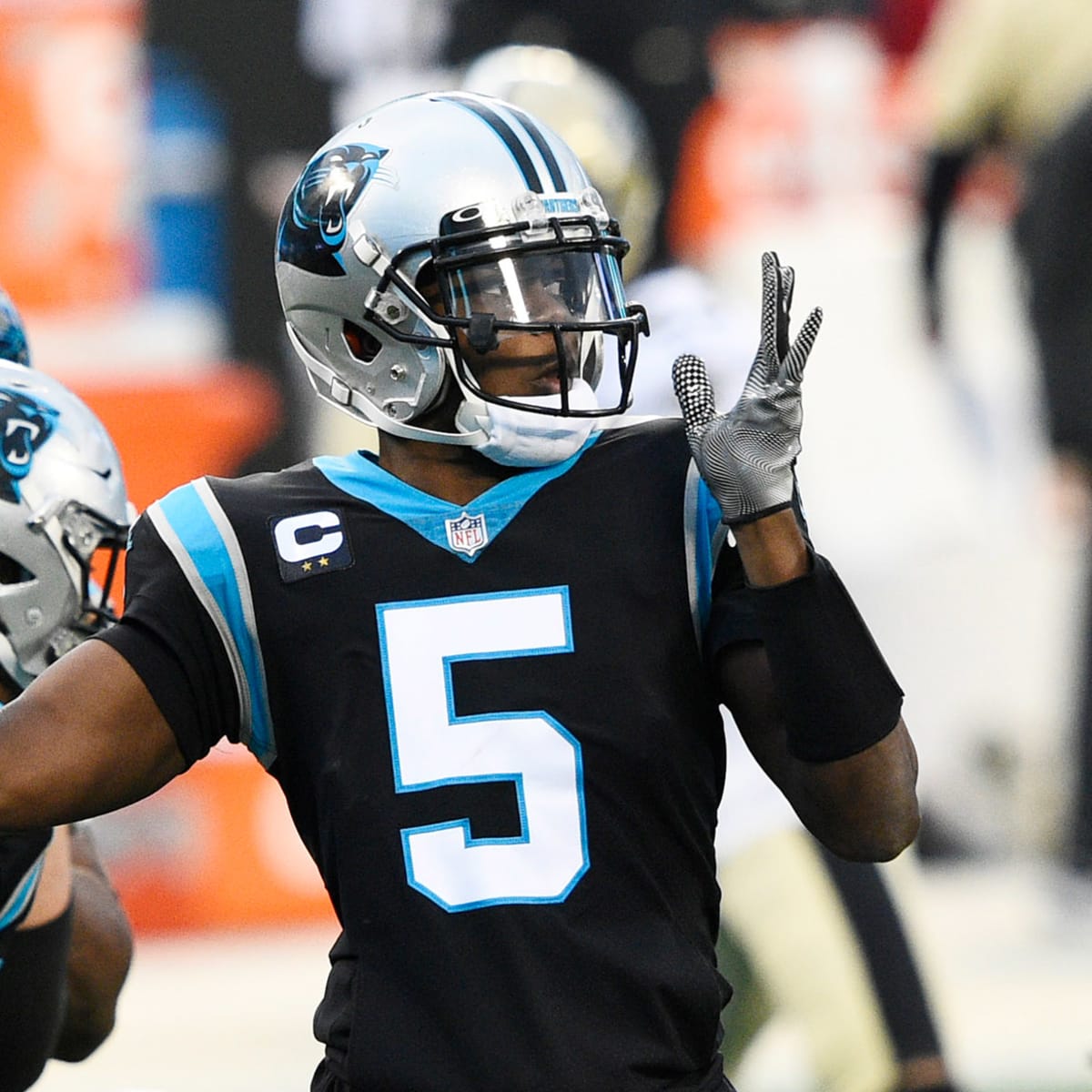 Teddy Bridgewater of the Carolina Panthers passes during the fourth