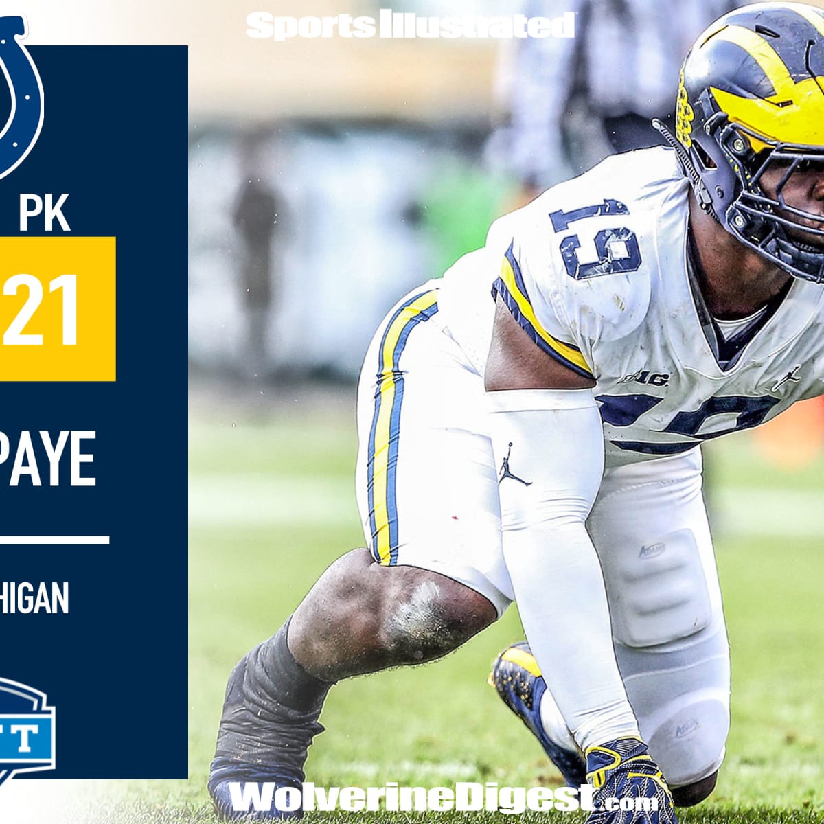 Round 1 - Pick 21: Kwity Paye, DE, Michigan (Indianapolis Colts) : r/nfl