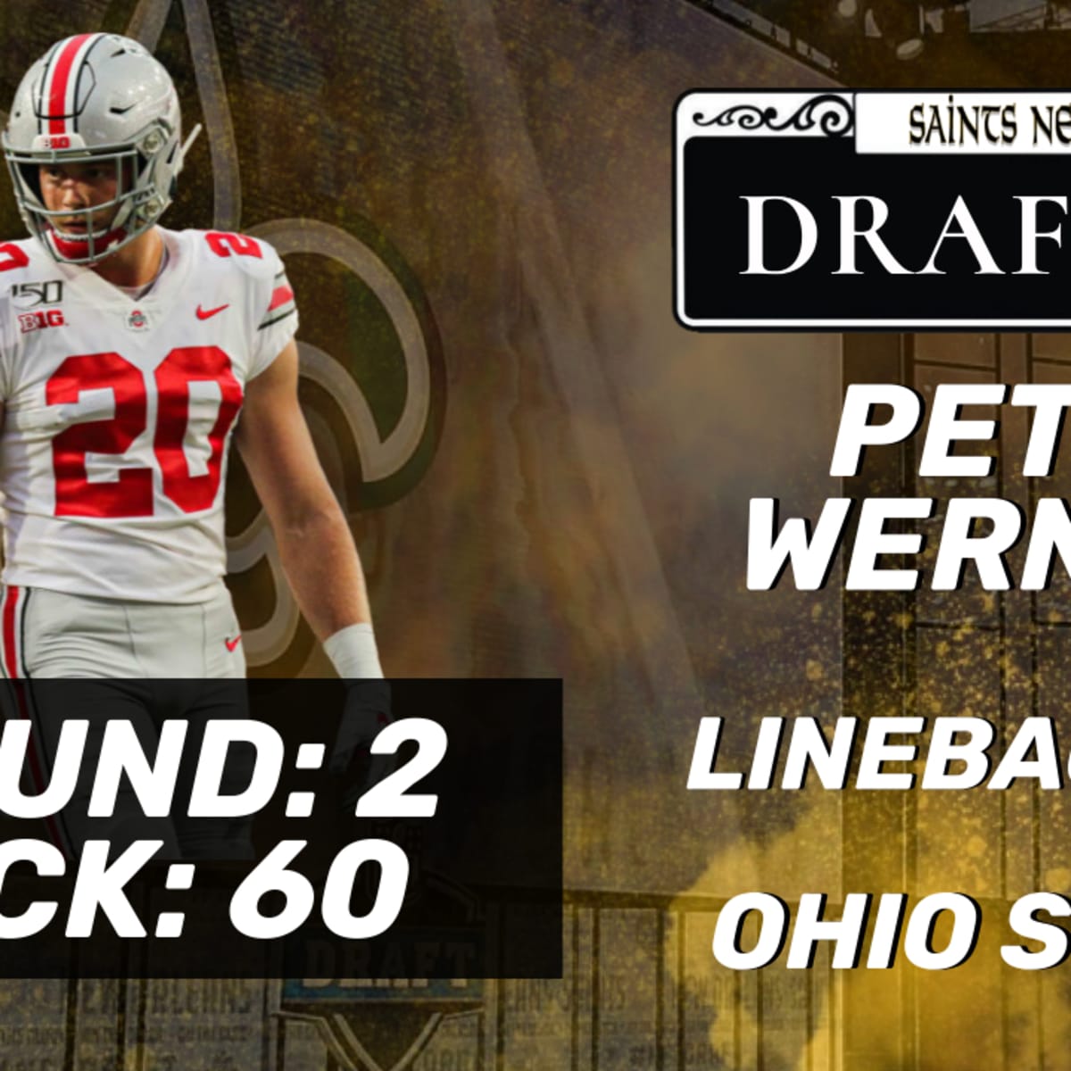 Saints Draft Pick Pete Werner 1st Interview