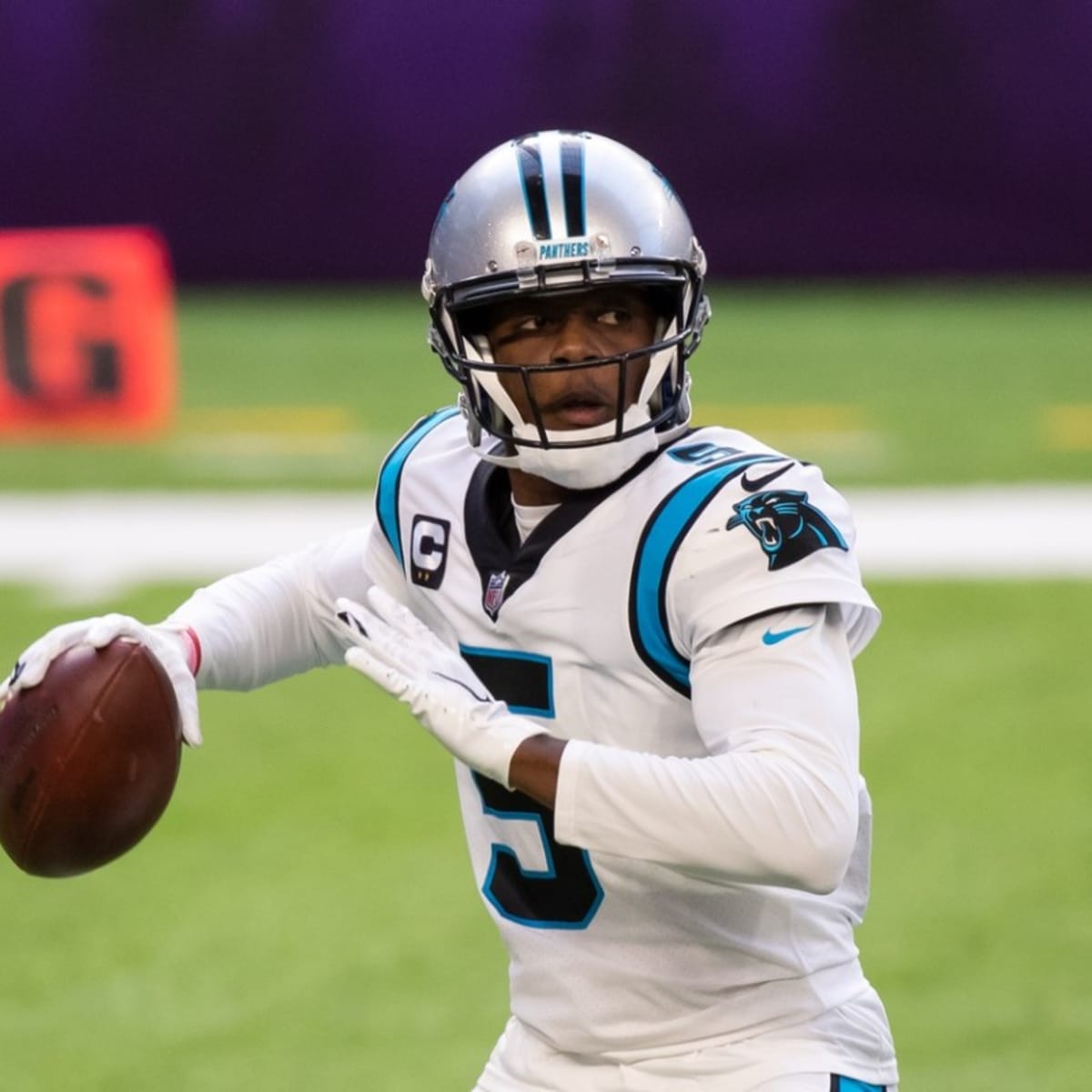 Teddy Bridgewater of the Carolina Panthers passes during the