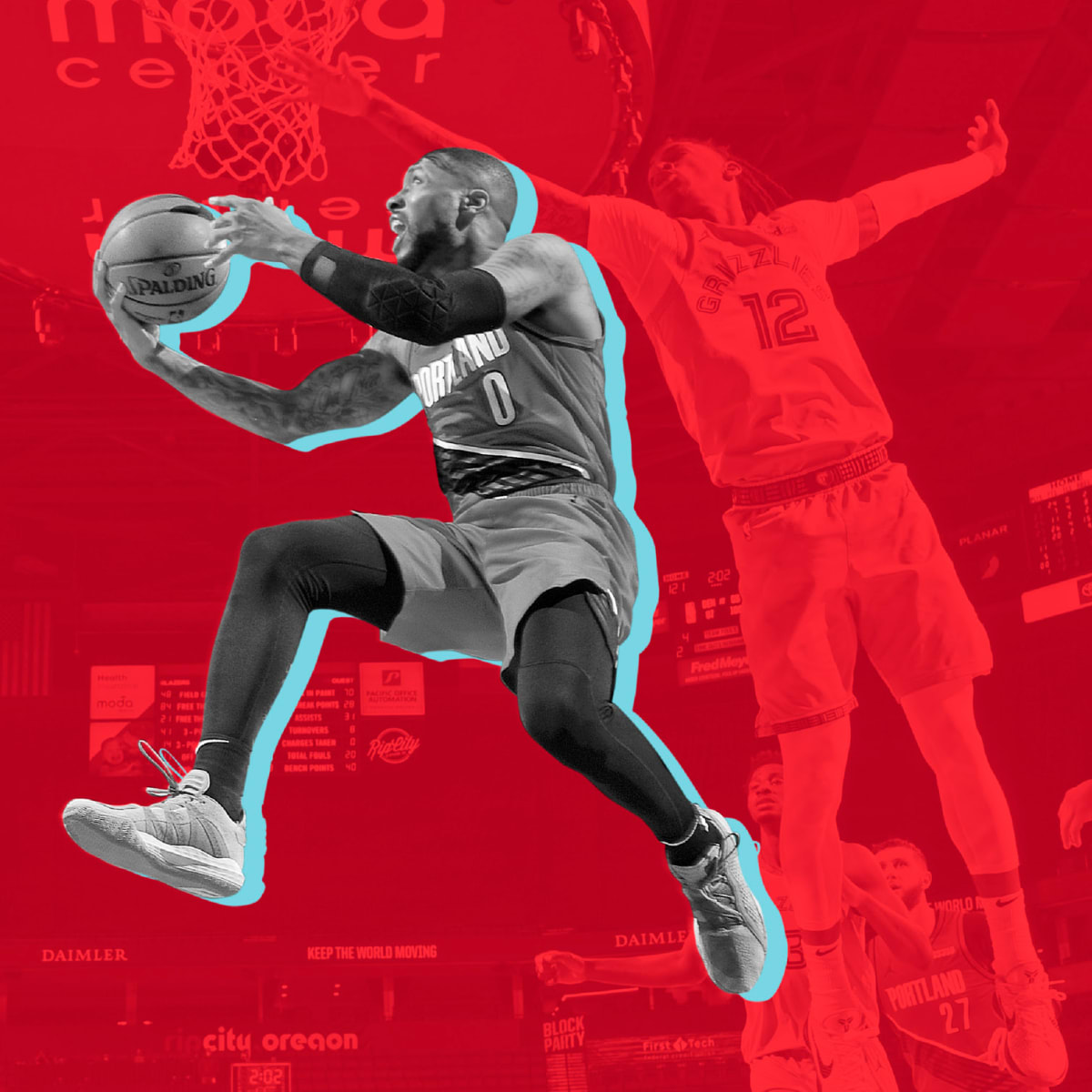 Found an awesome wallpaper for Damian lillard fans. He made an amazing game  winner today for the play off first round. : r/ripcity