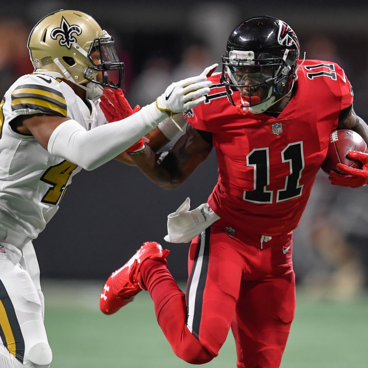 Report: Falcons WR Julio Jones unaware FS1 call was on live TV