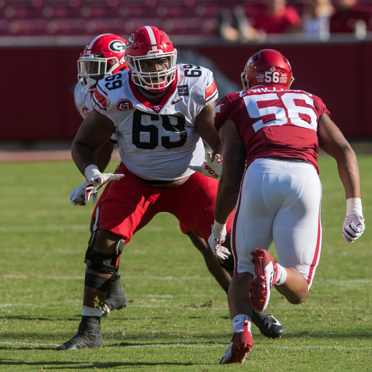 2022 NFL Draft: offensive lineman Jamaree Salyer, Georgia, Round 6