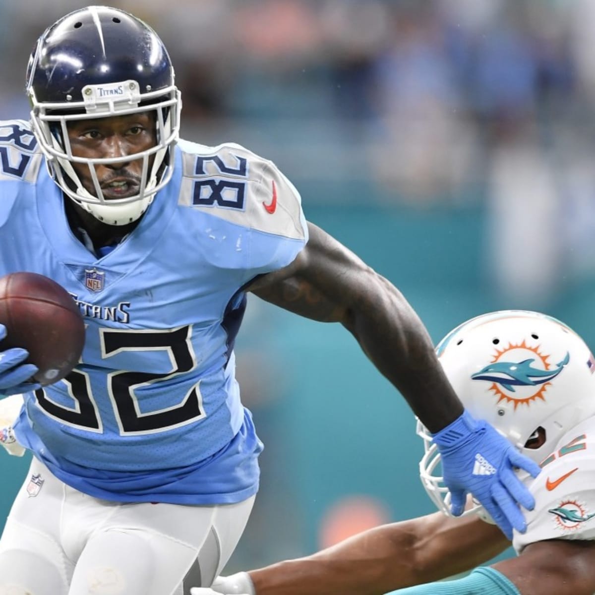 Tennessee Titans defensive tackle Teair Tart pushes a sled during practice  at the NFL football team's training facility Tuesday, June 6, 2023, in  Nashville, Tenn. (AP Photo/George Walker IV Stock Photo - Alamy