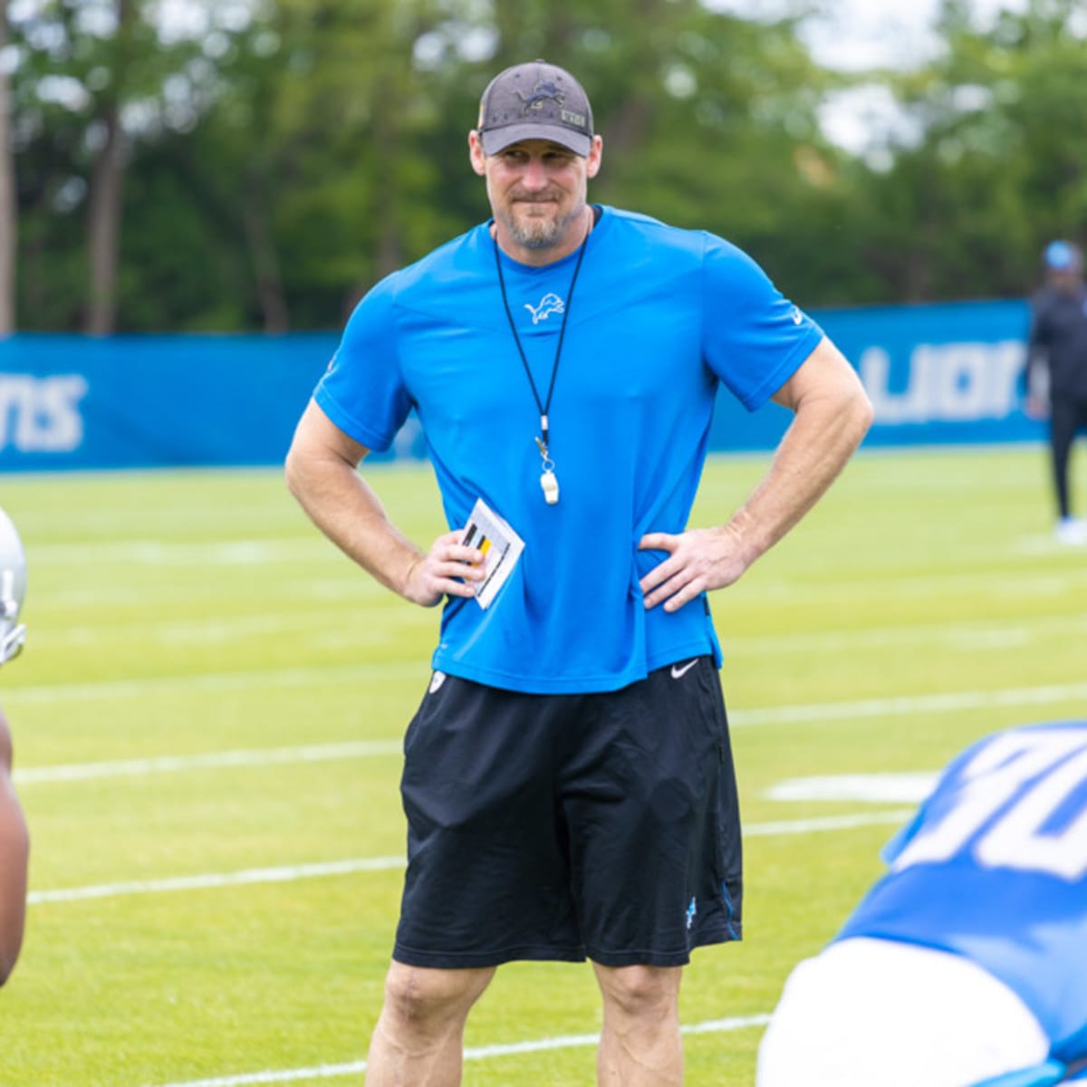 Funny Detroit Lions Brad Holmes Wearing A Shirt Of Dan Campbell