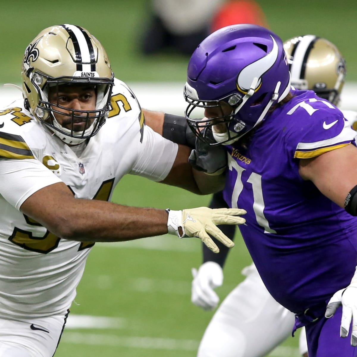 Cam Jordan Sacked His Shoes to Help a Draft Prospect Run Drills at the NFL  Combine - Sports Illustrated New Orleans Saints News, Analysis and More