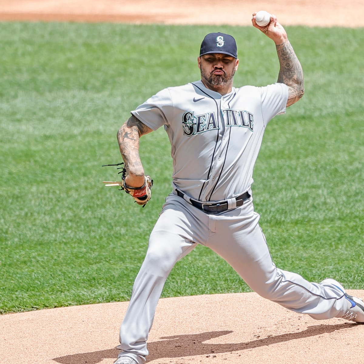 A's Sergio Romo pulls pants down during MLB foreign substance check