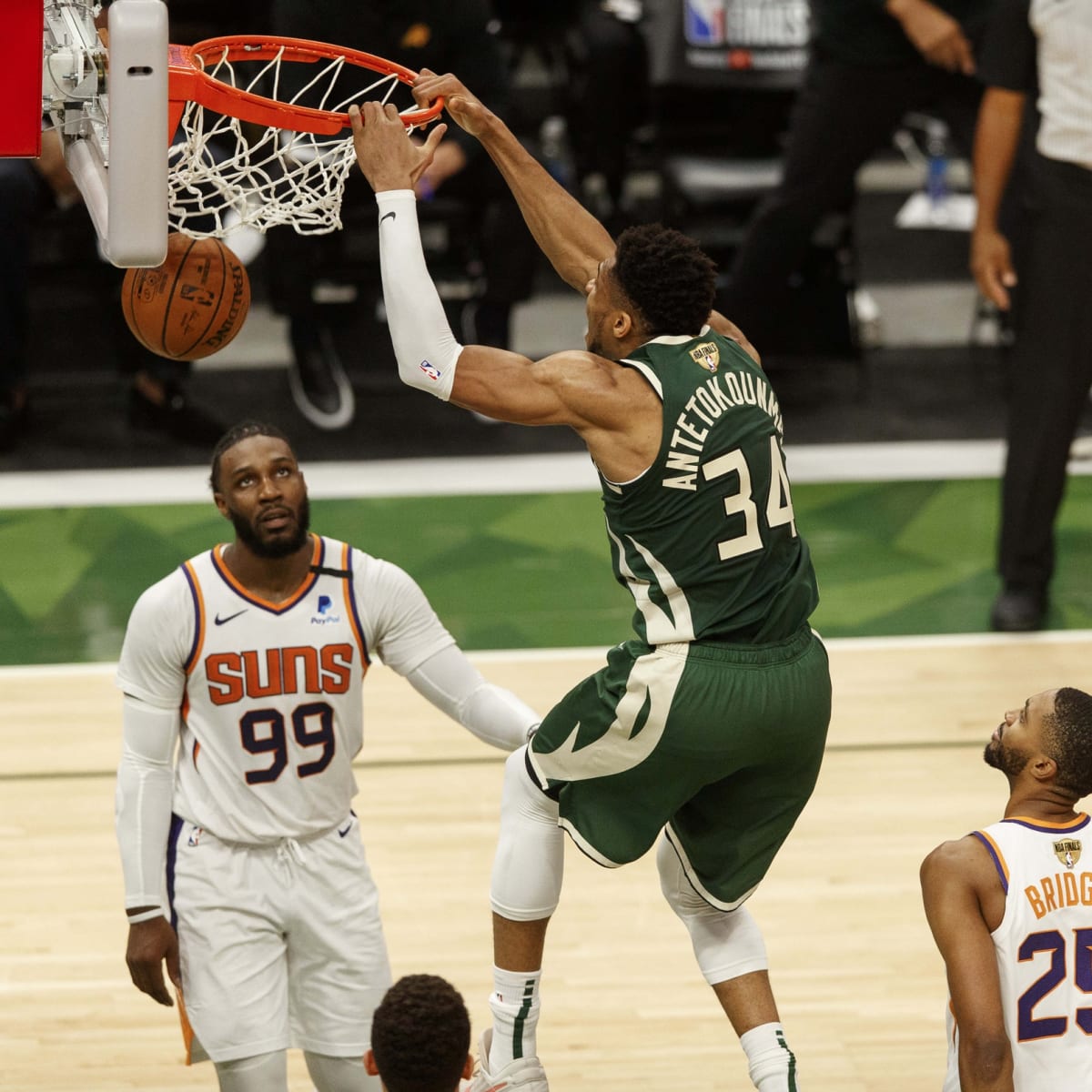 Bucks-Suns NBA Finals: Giannis Antetokounmpo chase-down block reminiscent  of LeBron James vs. Warriors in 2016 