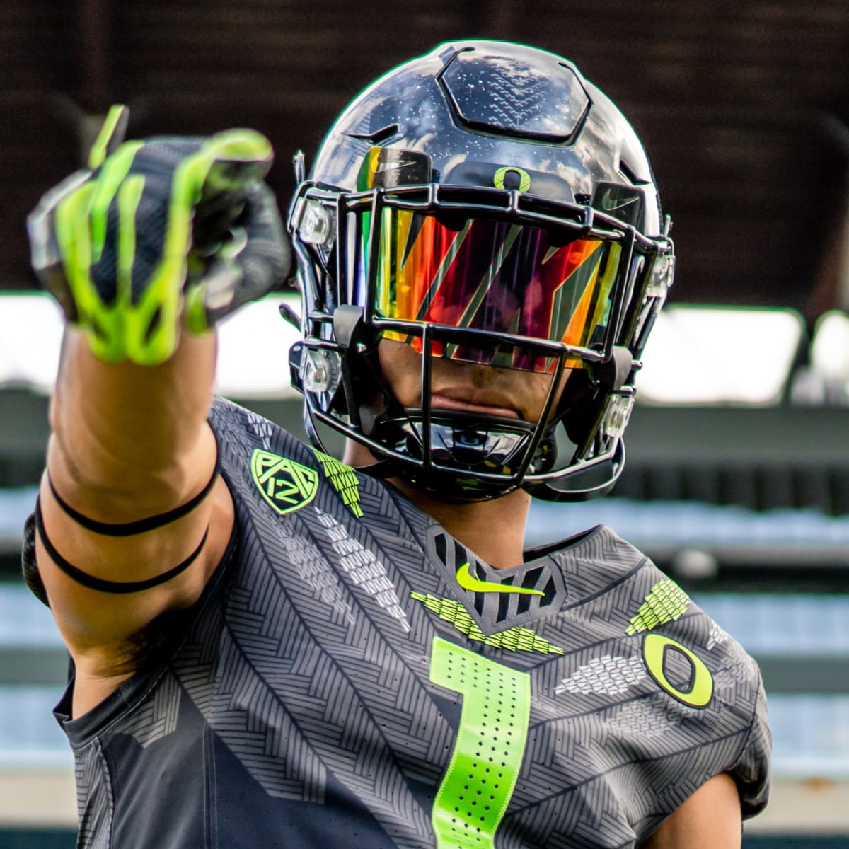 oregon football visor