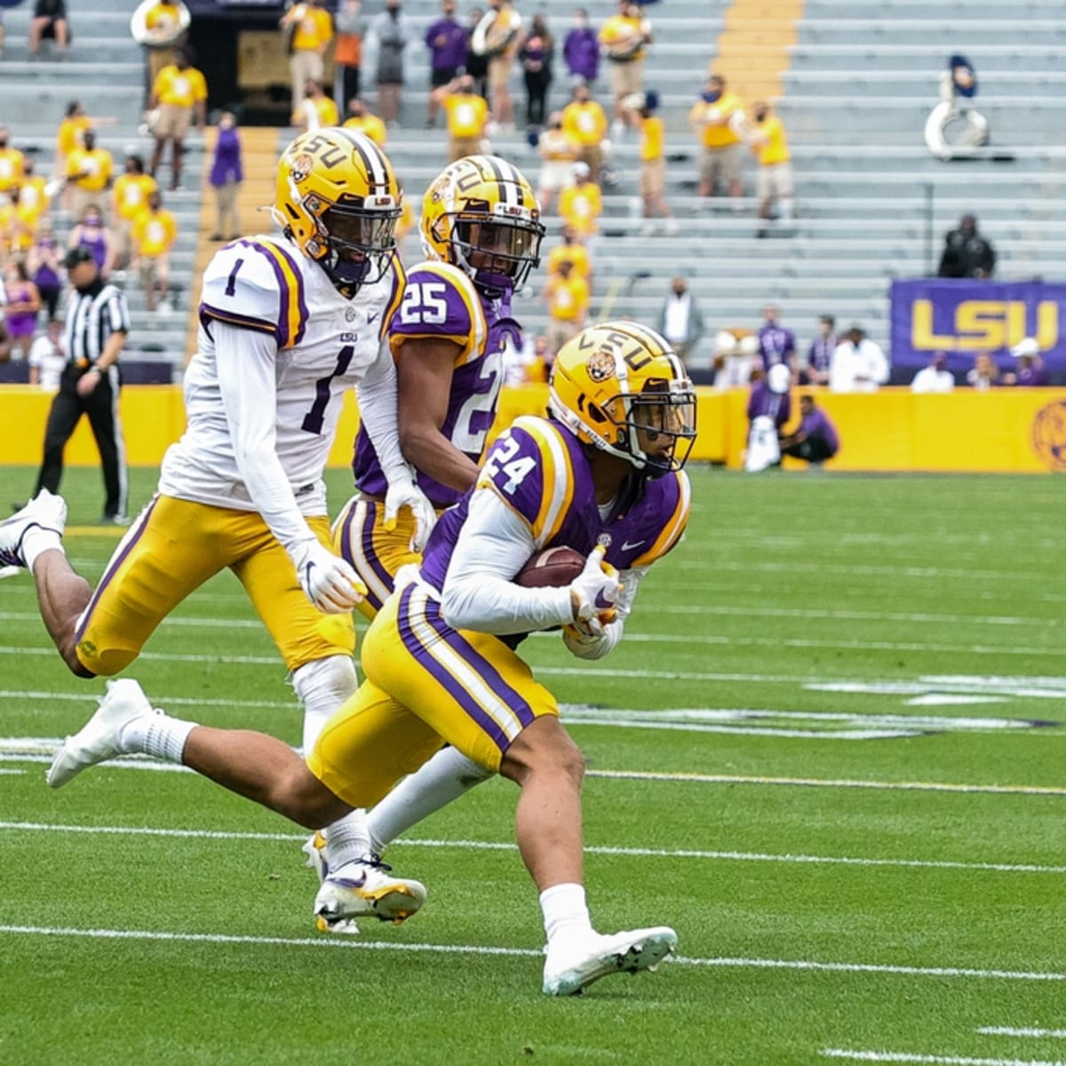 LSU Football - Derek Stingley Jr., Elias Ricks and Kayshon