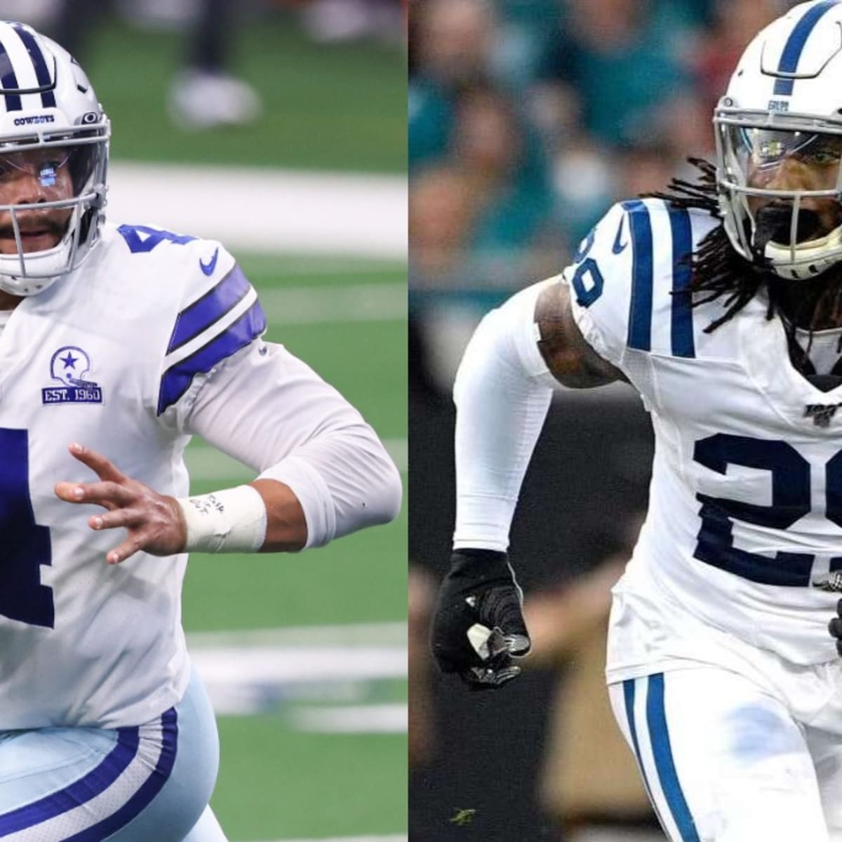 Dallas Cowboys safety Malik Hooker (28) backpedals he as watches the  quarterback whilst defending during an NFL wild-card football game against  the Tampa Bay Buccaneers, Monday, Jan. 16, 2023, in Tampa, Fla. (