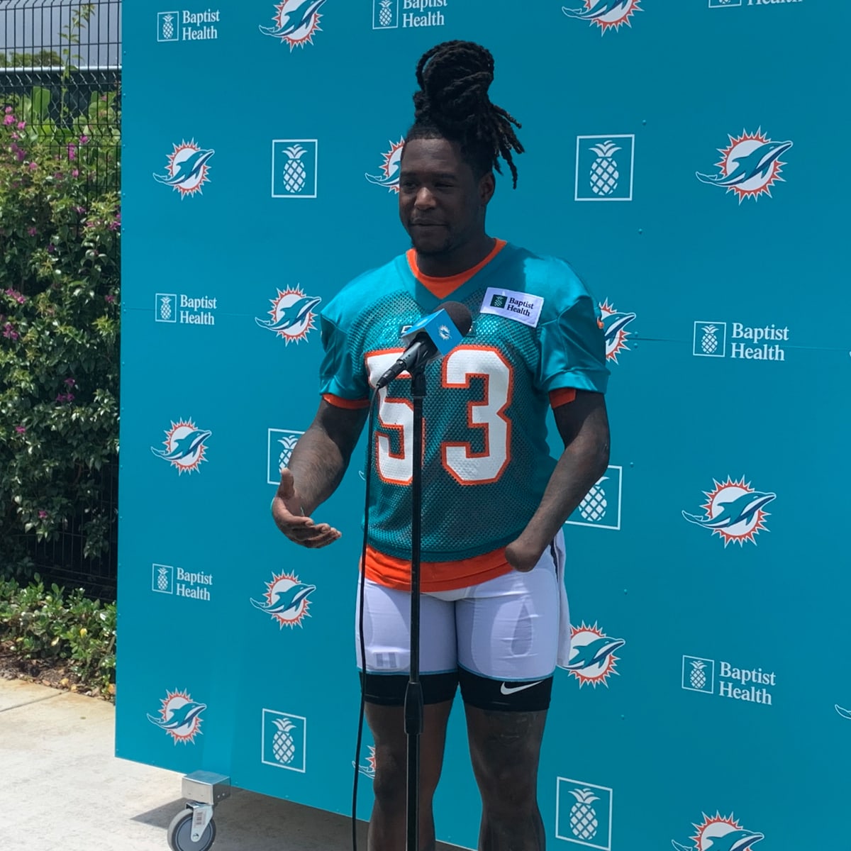 Miami Dolphins Linebacker Shaquem Griffin Not Sweating Final Roster Cuts -  Sports Illustrated Miami Dolphins News, Analysis and More