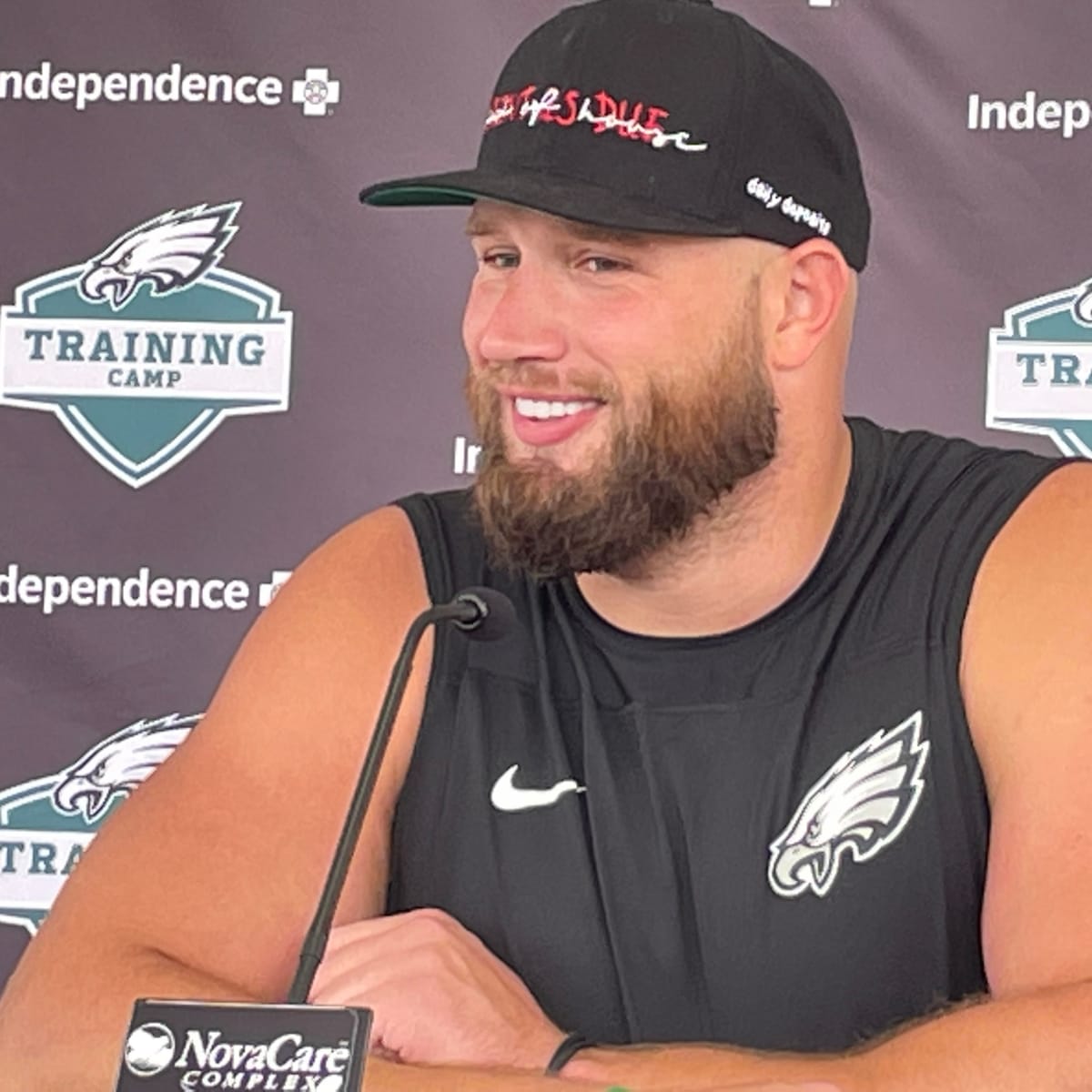 Eagles legend Lane Johnson is thinking about life after football