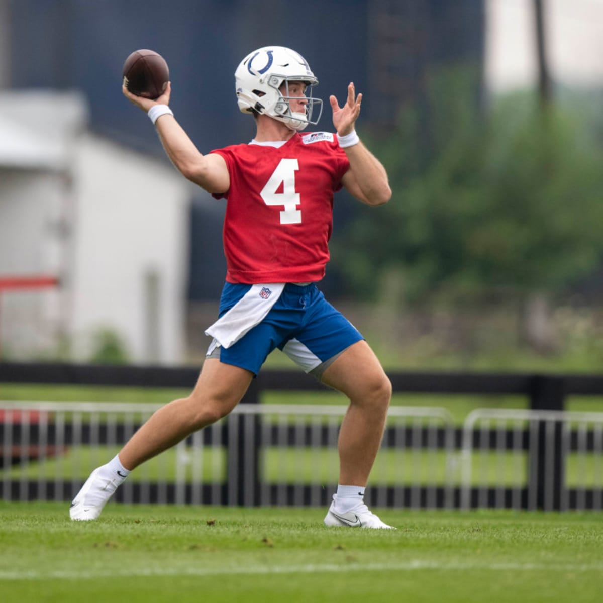 2021 NFL Draft: Quarterback Sam Ehlinger talks to the media after being  selected 218th overall by the Indianapolis Colts in the 2021 NFL Draft