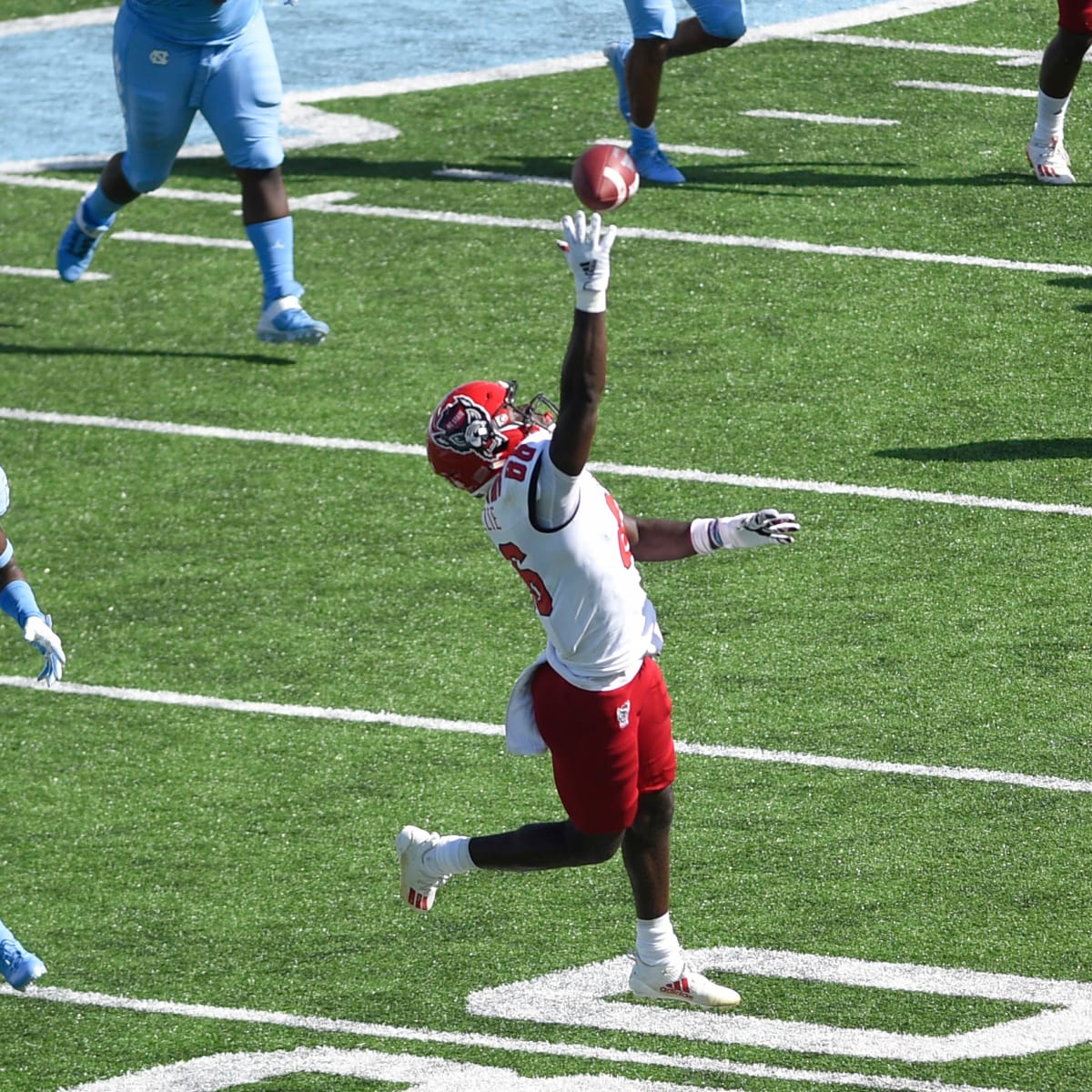 Emeka Emezie participating in Panthers rookie minicamp