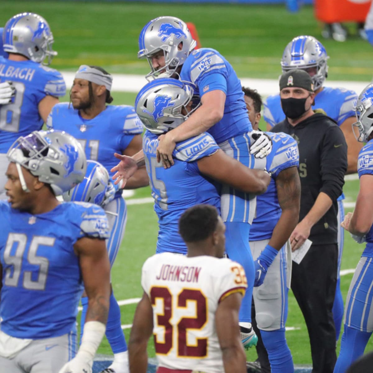 Atlanta Falcons vs Detroit Lions match report: Matt Prater kicks