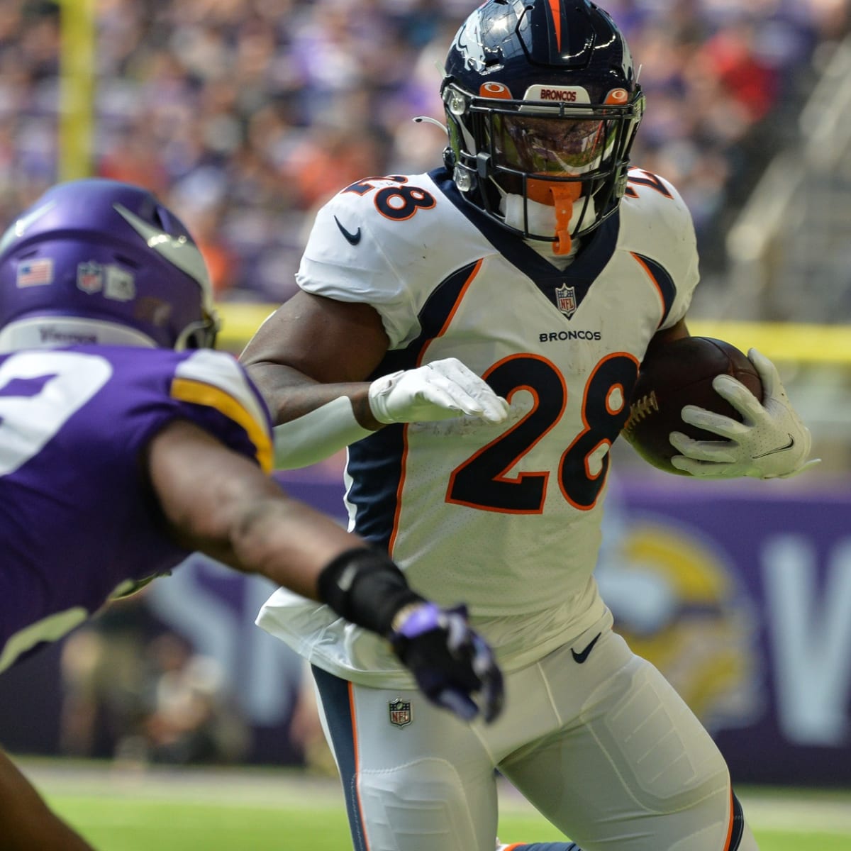 Emotion pours for Broncos running back