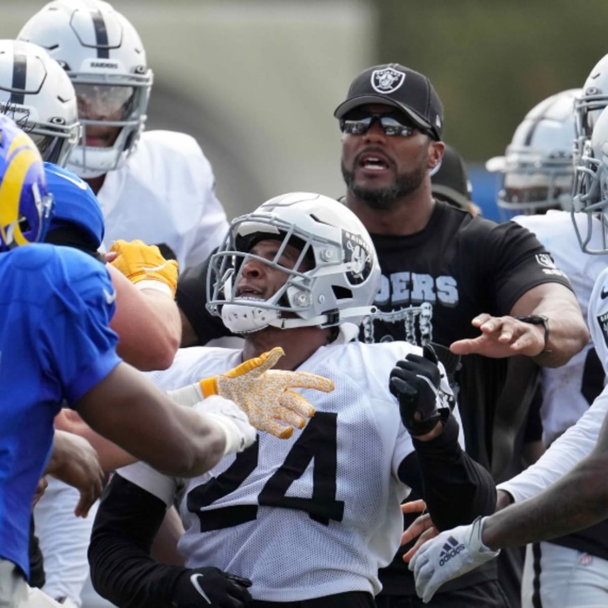 Watch highlights from Rams' joint practices with Raiders