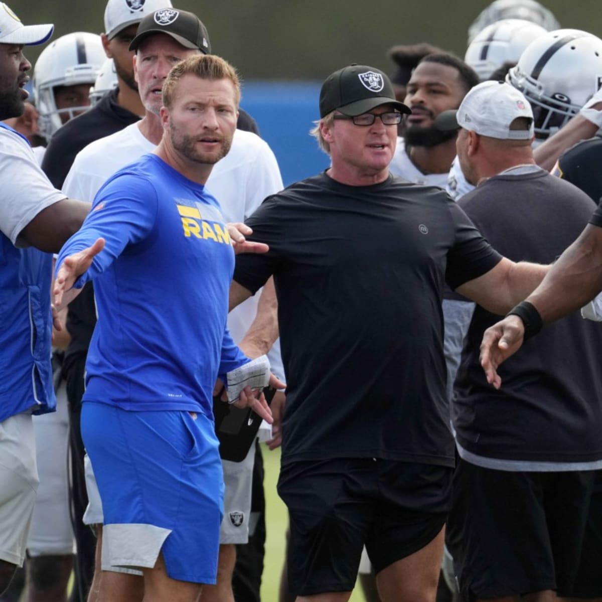 Rams and Raiders get 'great work' on second day of joint practices … until  fight on special teams ends it early - The Athletic