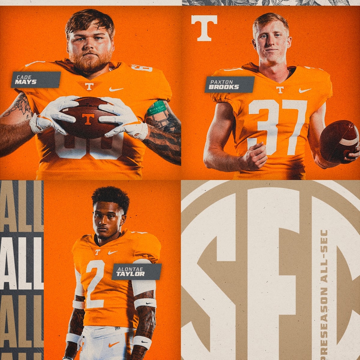 Three Vols named to Preseason Coaches All-SEC Team