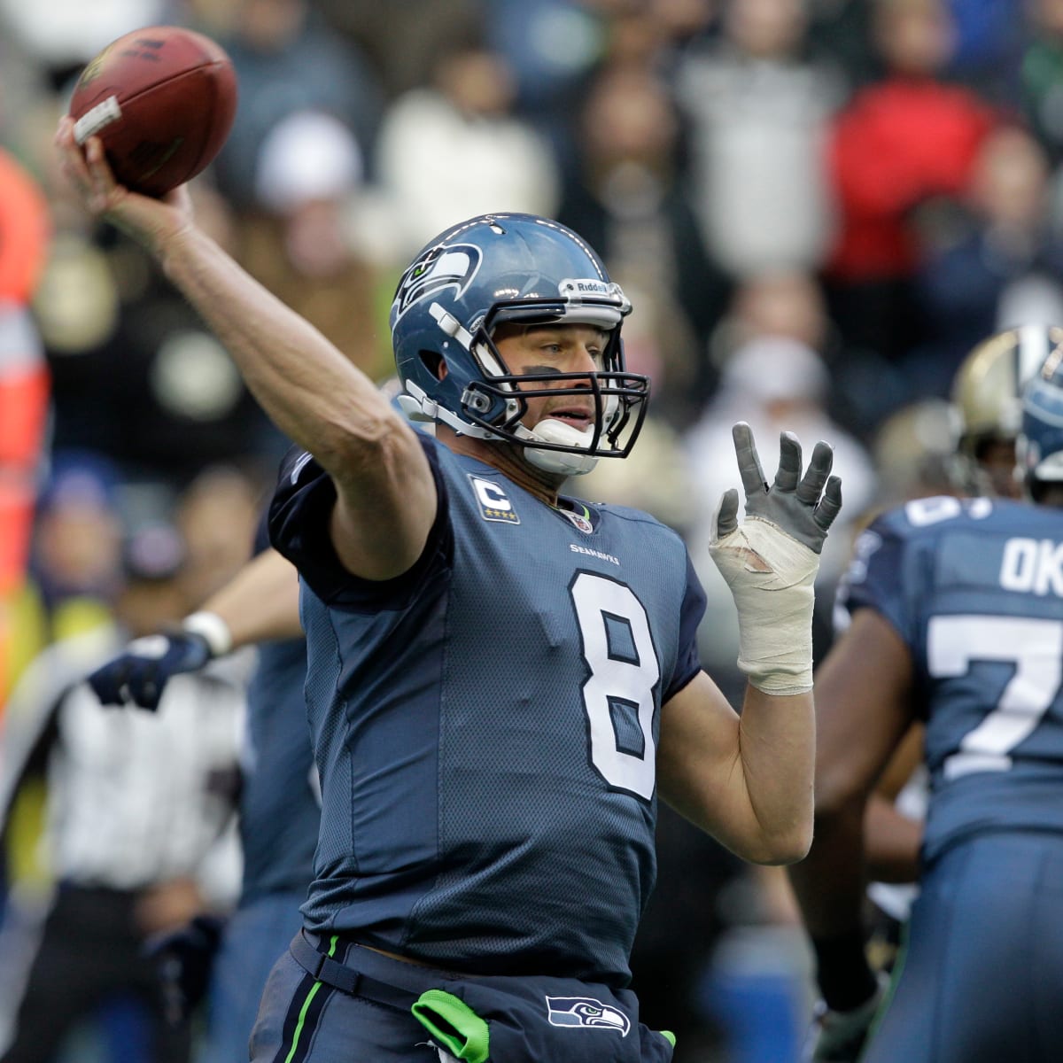 Seattle Seahawks wide receiver Darrell Jackson scores a touchdown against  the Carolina Panthers in the third quarter of the NFC Championship game  Sunday, Jan. 22, 2006 in Seattle. The Seahawks beat the