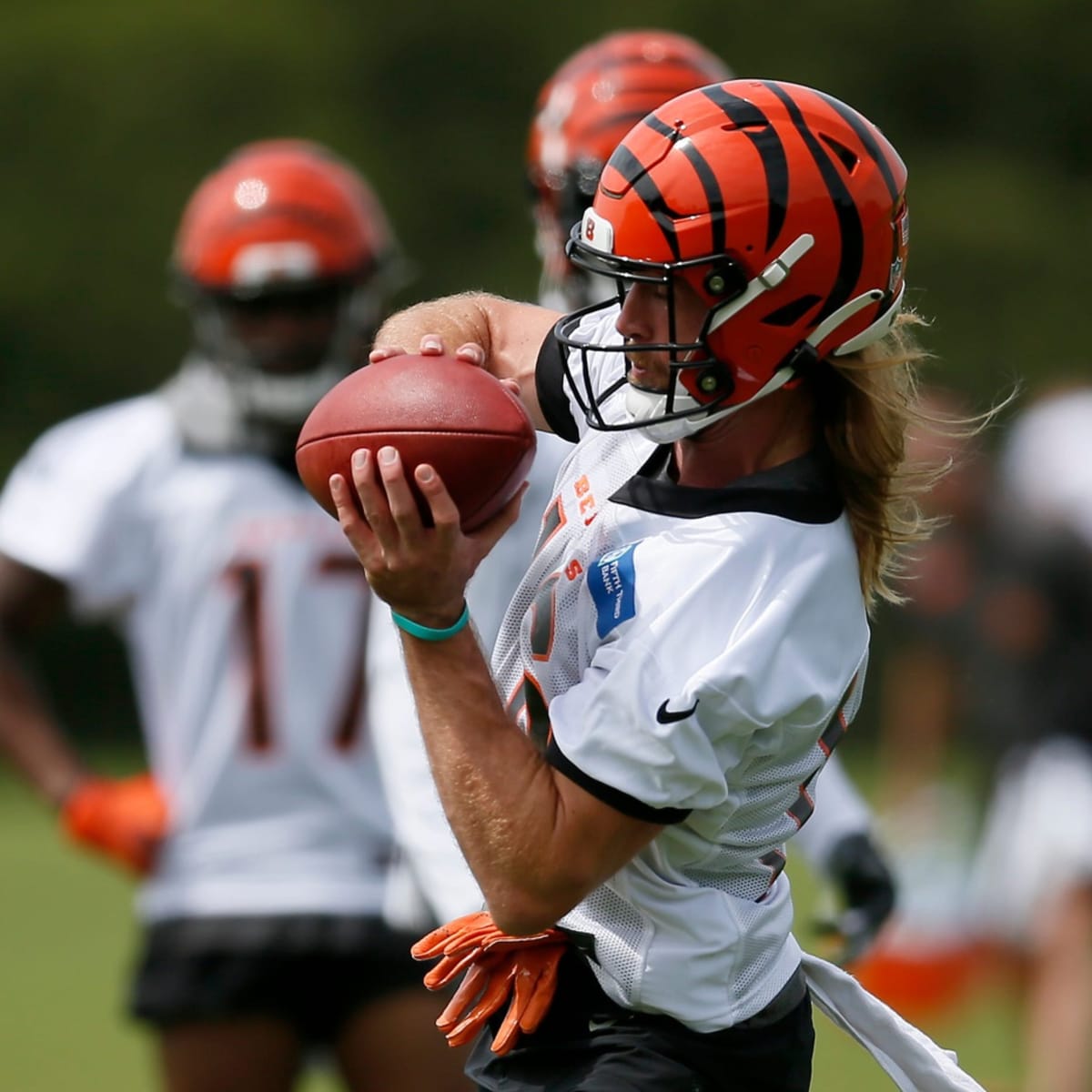 Cincinnati Bengals wide receiver Trenton Irwin (16) celebrates his