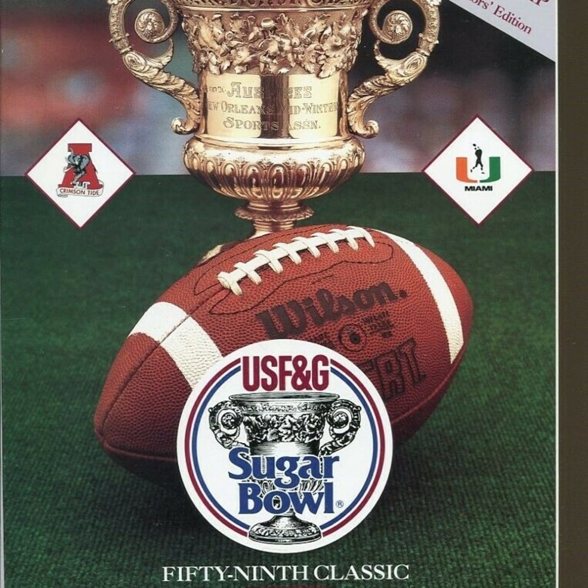 55th Annual Sugar Bowl Classic ~ January 1, 1989 - Sugar Bowl