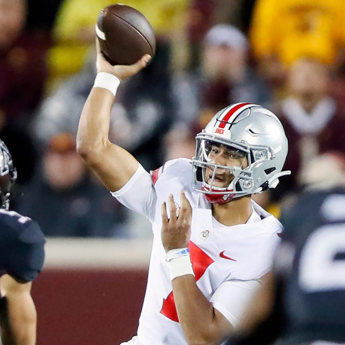 C.J. Stroud throws the first touchdown of his NFL career at home