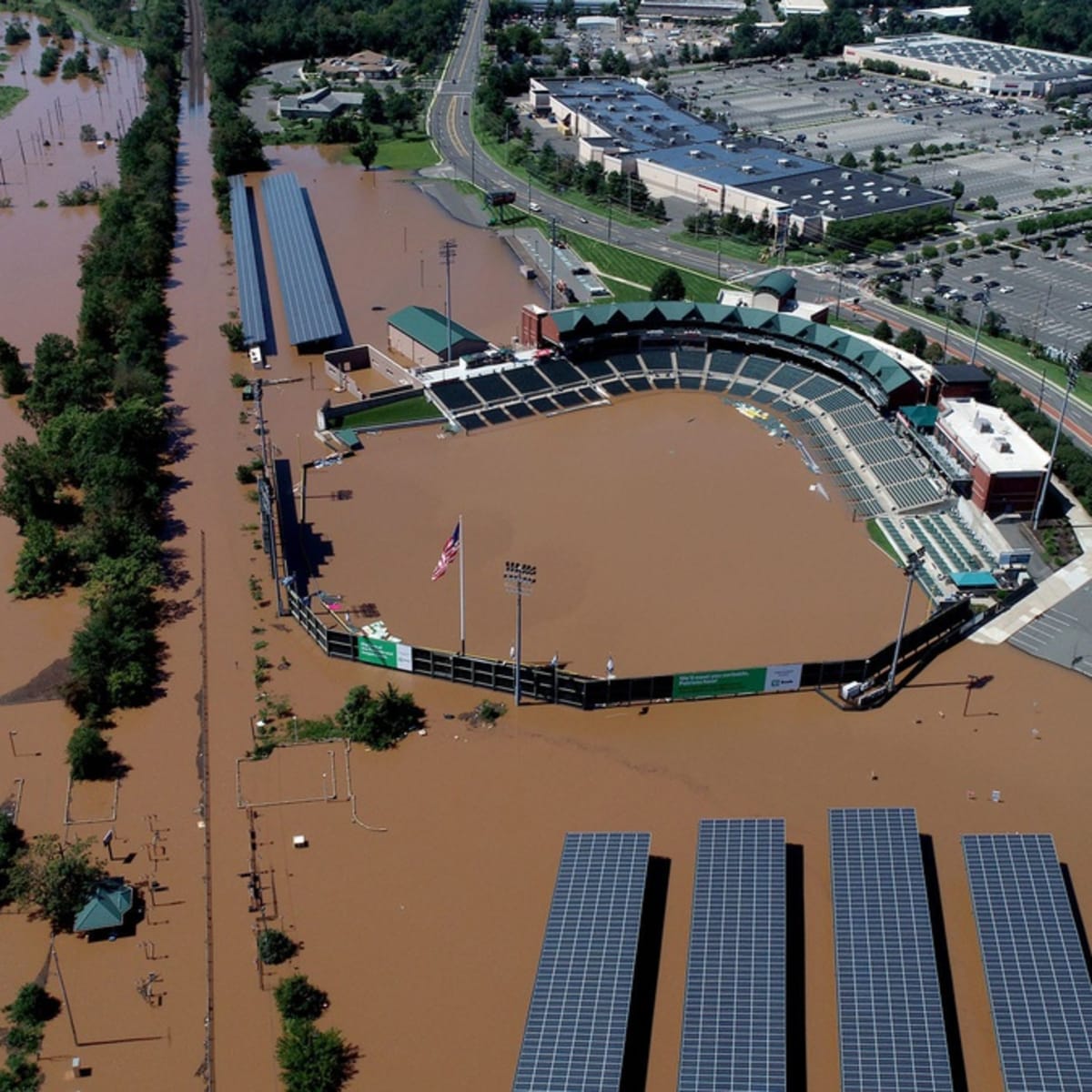 Ballpark of Yankees AA affiliate underwater after Hurricane Ida flooding -  Sports Illustrated