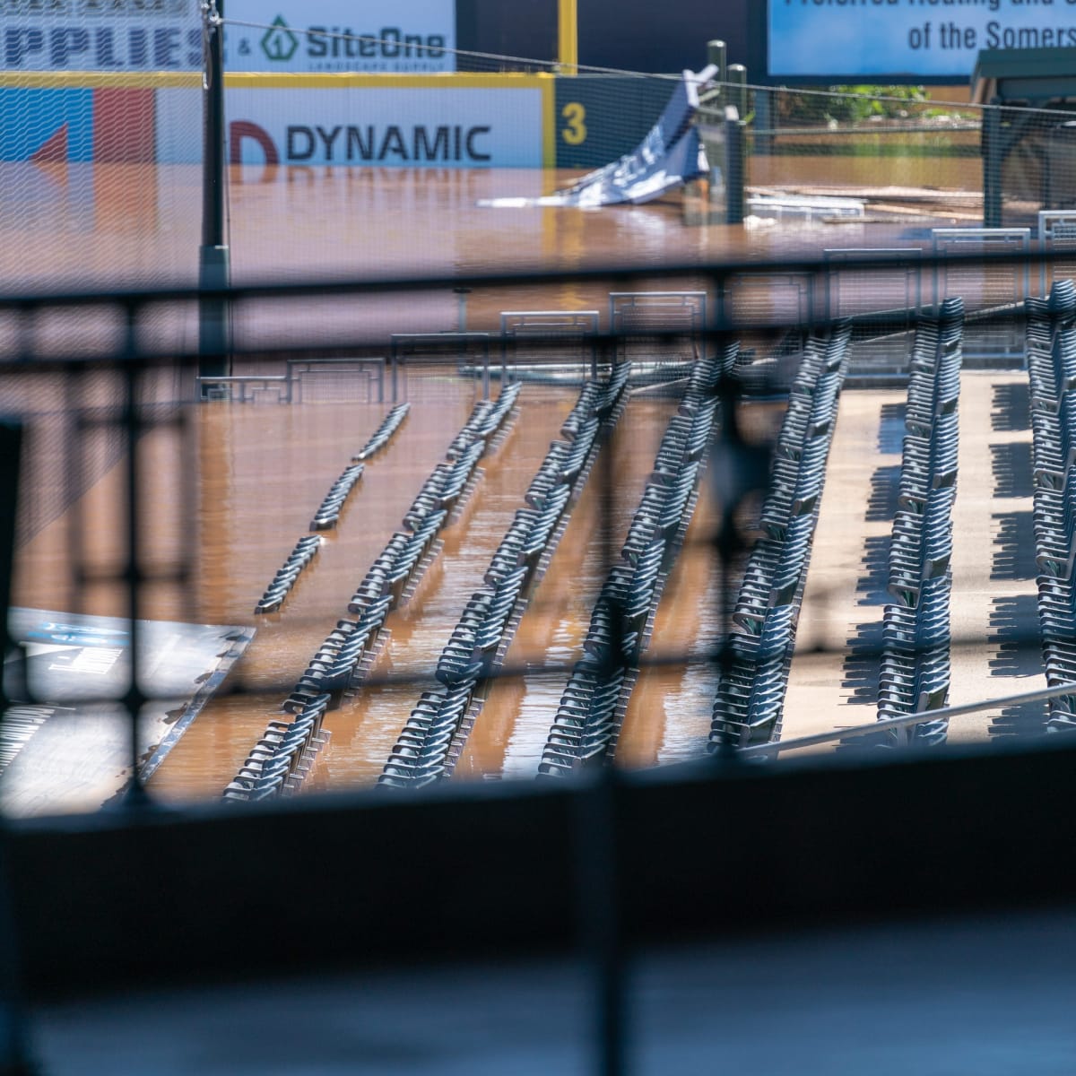 Ballpark of Yankees AA affiliate underwater after Hurricane Ida