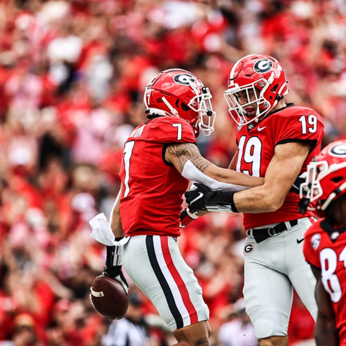 Brock Bowers (Georgia TE #19) Vs. Alabama 2021 