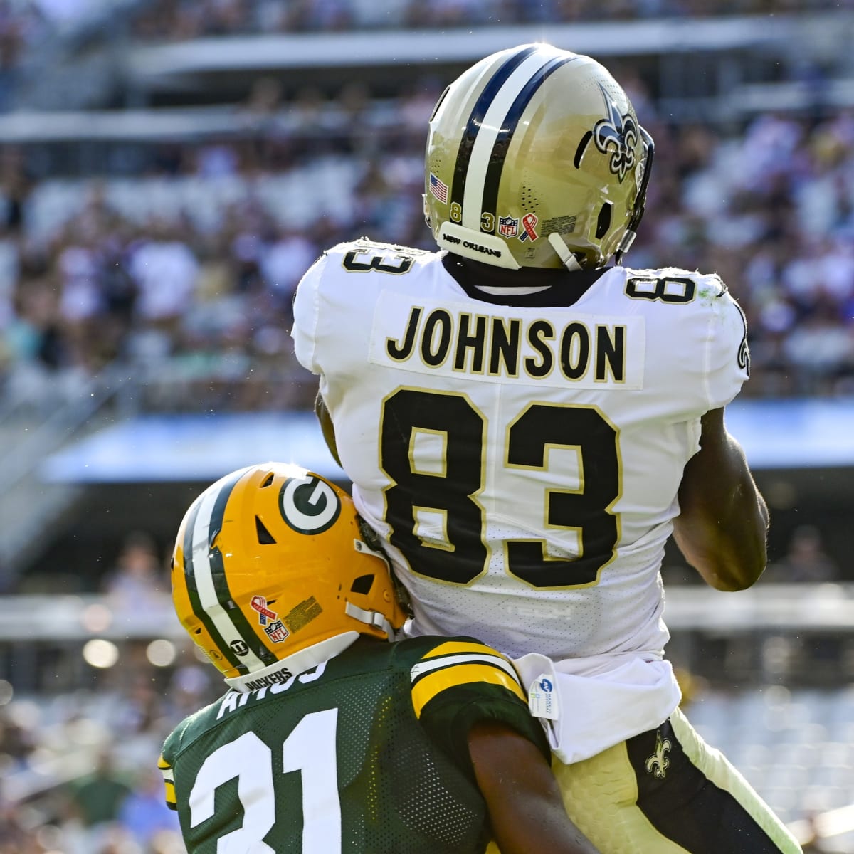 New Orleans, Louisiana, USA. 14th Aug, 2023. New Orleans Saints safety  Smoke Monday smiles after his team intercepted the ball from the Kansas  City Chiefs in an NFL preseason game in New