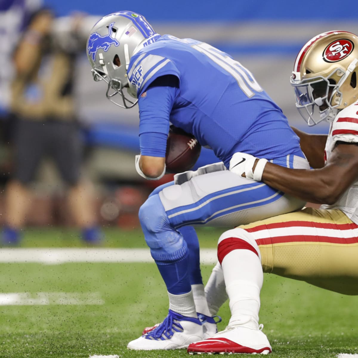 Penei Sewell makes 'dominating' NFL debut in Detroit Lions' opener against San  Francisco 49ers 