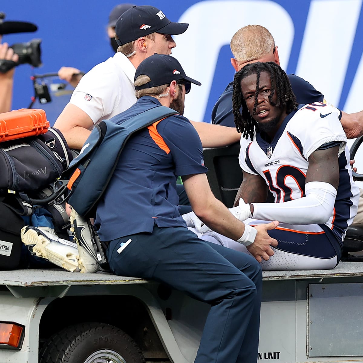 Jerry Jeudy injury update: Broncos WR dealing with ankle injury for Week 18  - DraftKings Network