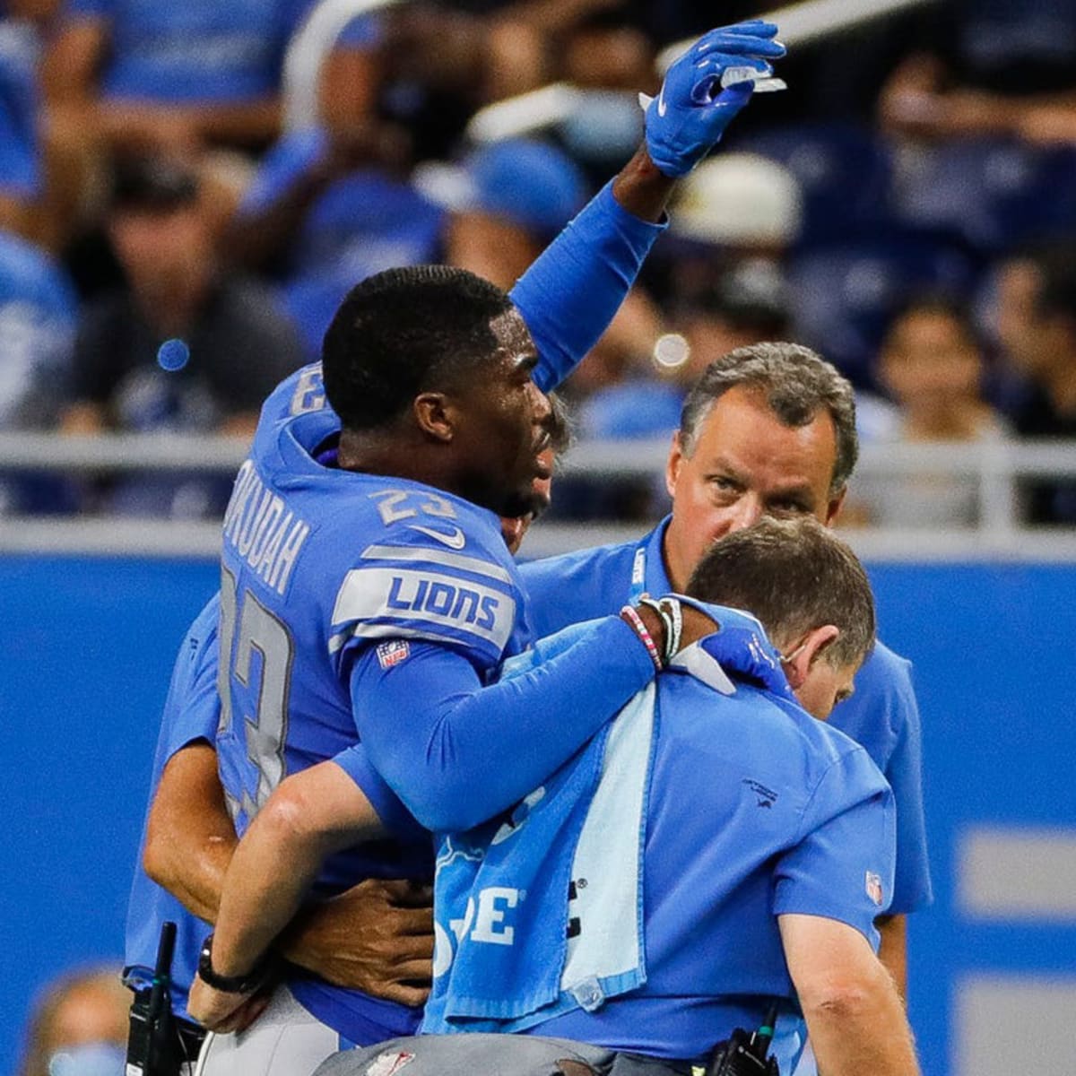 Lions lose CB Jeff Okudah to season-ending Achilles rupture 