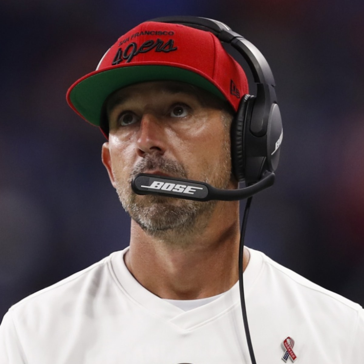 Let 49ers Coach Kyle Shanahan Wear His Flat-Brimmed Trucker Hat