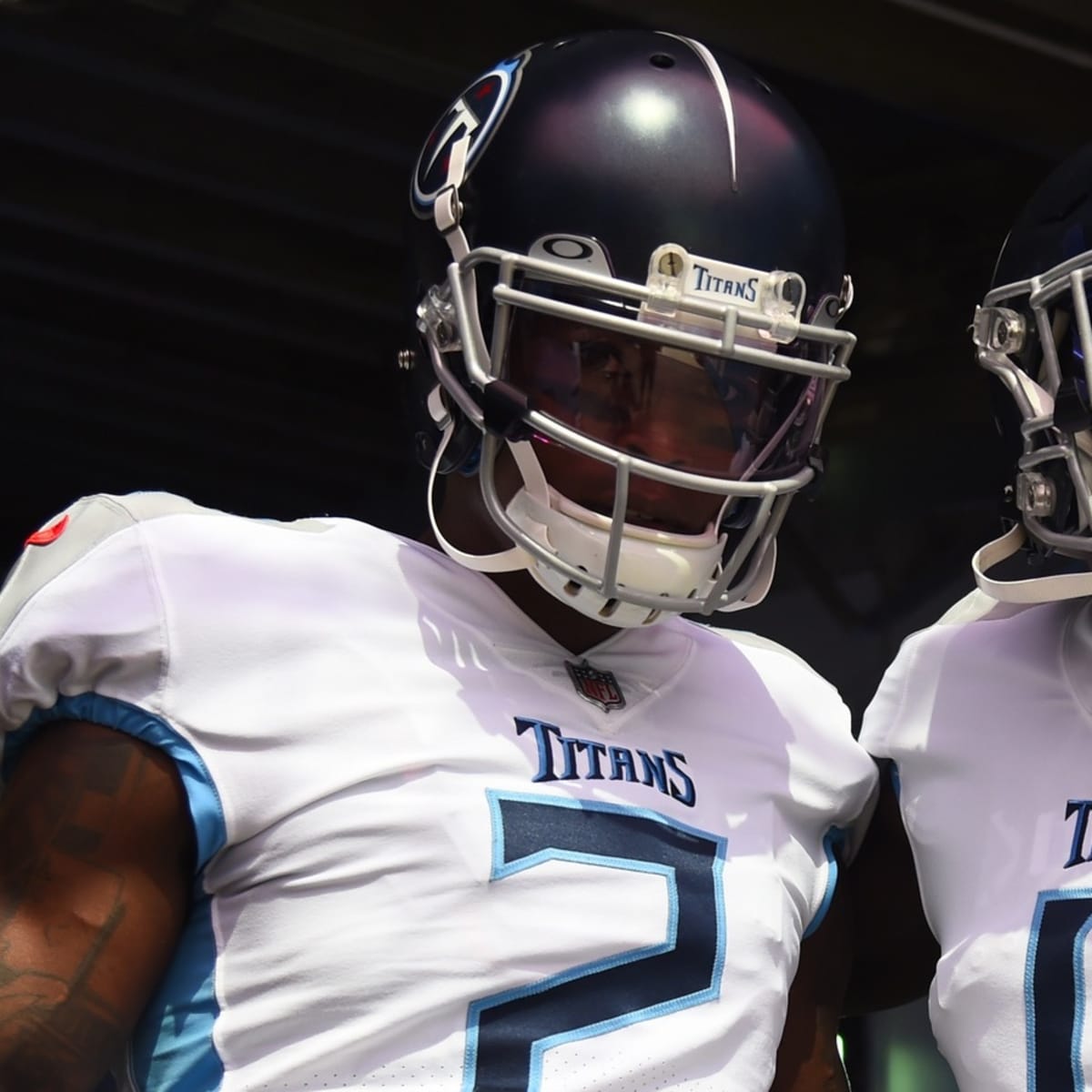 Julio Jones is officially in Tennessee with the Titans rocking