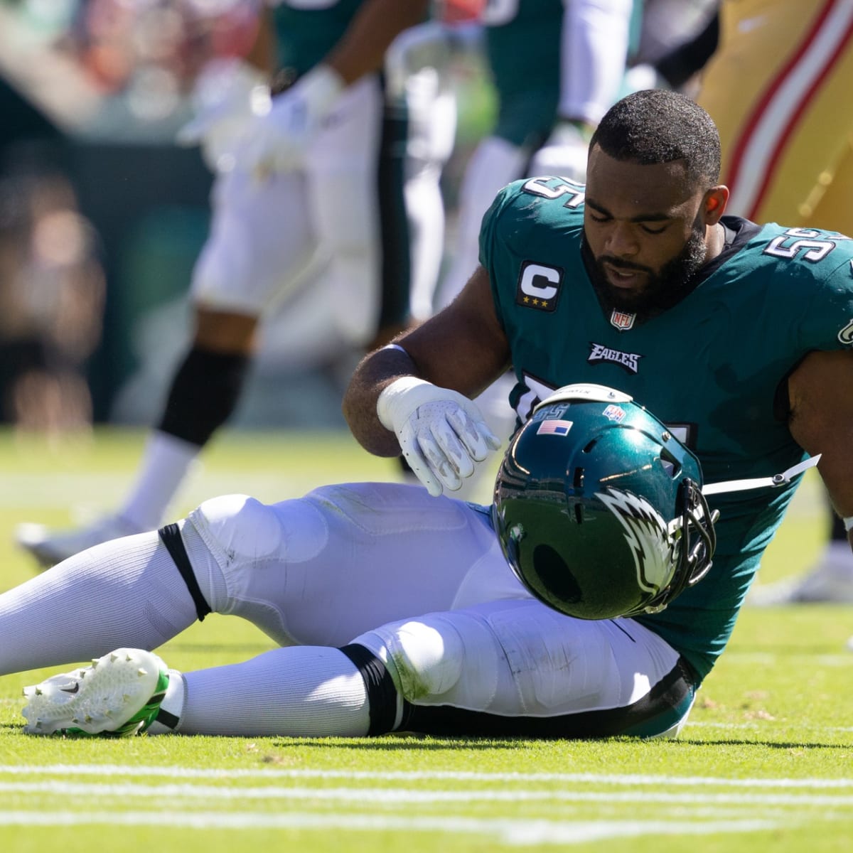 Philadelphia Eagles lose to San Francisco 49ers 17-11 in Week 2, also lose  Brandon Graham to injury