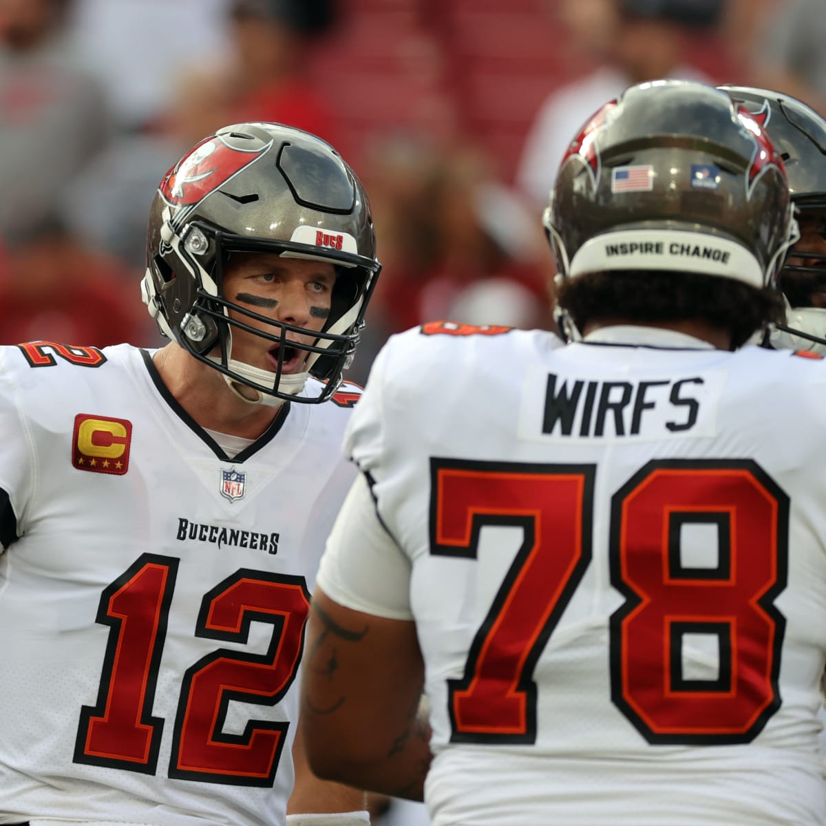 Bucs' Tristan Wirfs carted off after 'gruesome' injury against Browns