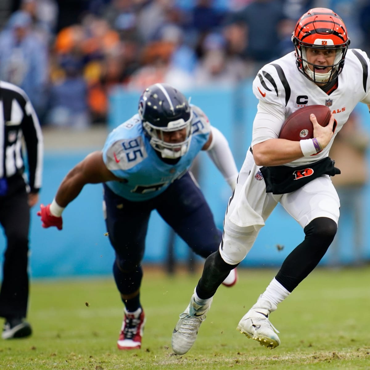 See Tennessee Titans' defense celebrate with 'Drumline' after Joe Burrow  fumble