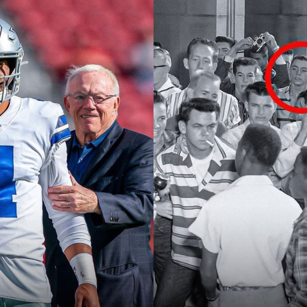 Dallas Cowboys QB Dak Prescott addresses Jerry Jones 1957 photo