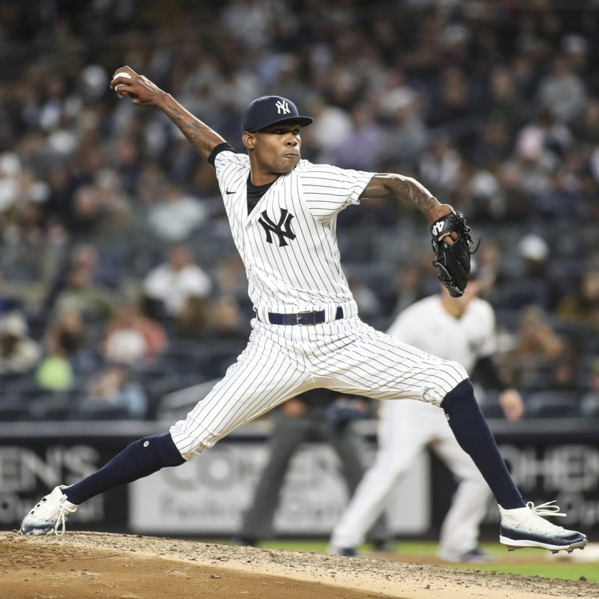 New York Yankees RP Aroldis Chapman Left Off ALDS Roster After Skipping  Workout - Sports Illustrated NY Yankees News, Analysis and More